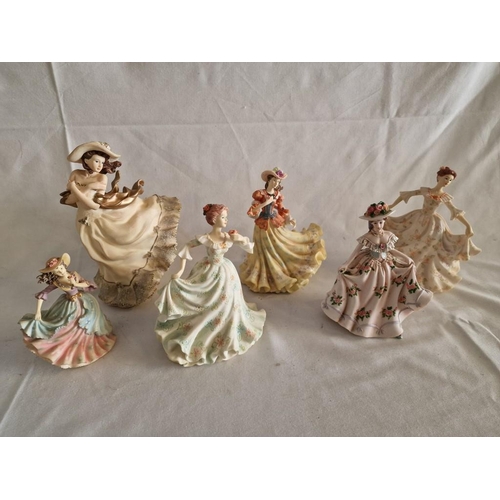 92 - 6 x Leonardo Collection Figurines, (Height Range 11cm to 21cm), (6)