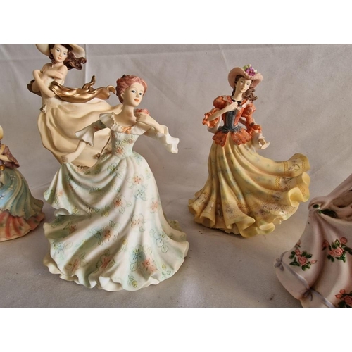 92 - 6 x Leonardo Collection Figurines, (Height Range 11cm to 21cm), (6)