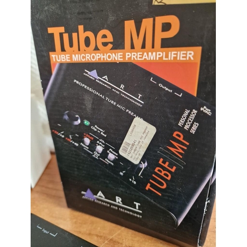 781 - 'Tube MP' Microphone Preamplifie with Box, Together with 'Vibro-Speaker', a Bluetooth Vibrating Spea... 