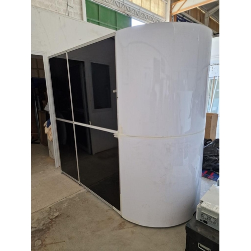 782 - 2 x Photo Booths; 1 x Bullet Shape Adult Size, Together with 1 x Oval Shape Kids Booth. Module Const... 