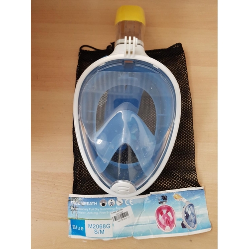 30C - Free Breath Face Mask New Maski Snorkeling For Swimming (2pcs)