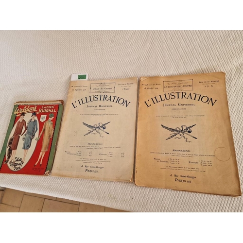 791 - 2 x Antique Issues of 'L'Illustration' (Paris, France), Dated 1919 and 1923, Including Many Interest... 