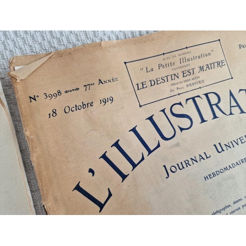 791 - 2 x Antique Issues of 'L'Illustration' (Paris, France), Dated 1919 and 1923, Including Many Interest... 