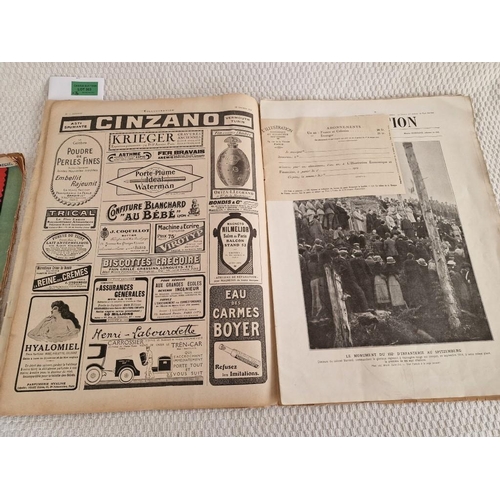 791 - 2 x Antique Issues of 'L'Illustration' (Paris, France), Dated 1919 and 1923, Including Many Interest... 