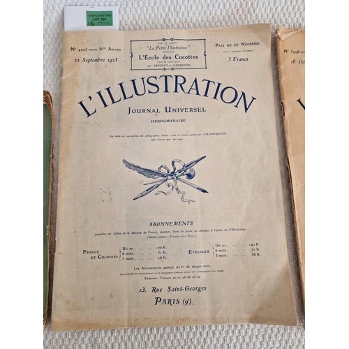 791 - 2 x Antique Issues of 'L'Illustration' (Paris, France), Dated 1919 and 1923, Including Many Interest... 