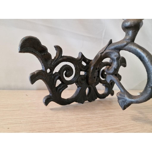 15 - Cast Iron Candle Holding Wall Sconce with Bird, (Approx. 11.5 x 28 x 20cm Overall)