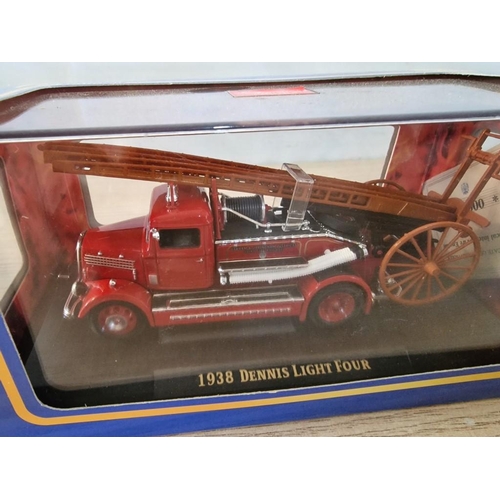 19 - 2 x Boxed 'American Mint' Die Cast Model Fire Engines, and 1 x Die Cast Boxed English Fire Engine, (... 