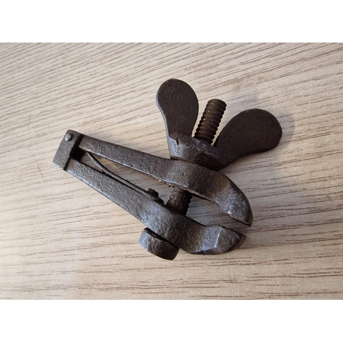 25 - Antique Hand Held Vice, Likely Used by Watchmakers, Jewellers, Gun Smiths, etc, (Approx. L: 9cm)