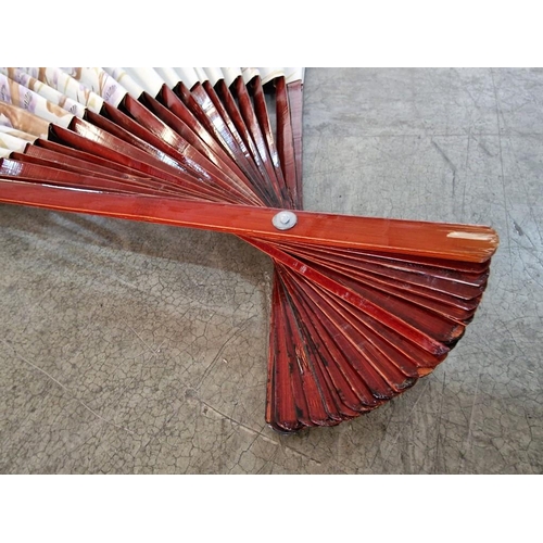 49 - Large Oriental Fan, (Approx. 140 x 76cm Open)