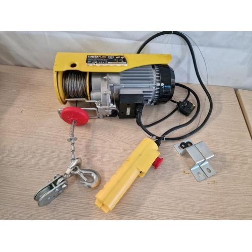 78 - Power Plus X901 Electric Hoist, (Model: POWX901), 1000W, upto 400kg* Looks Unused, Basic Test and Wo... 