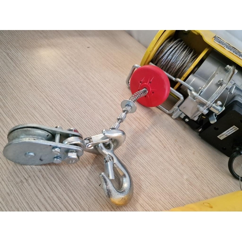 78 - Power Plus X901 Electric Hoist, (Model: POWX901), 1000W, upto 400kg* Looks Unused, Basic Test and Wo... 