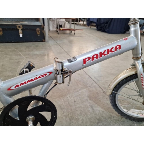 82 - Pakka 'Ammaco' Folding Bicycle, Grey Colour,