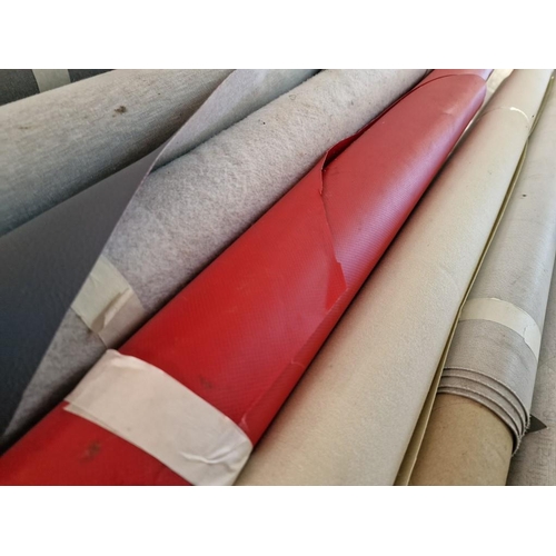 94 - Collection of Assorted Part Rolls of Leatherette / Upholstery Material, (Various Colours)