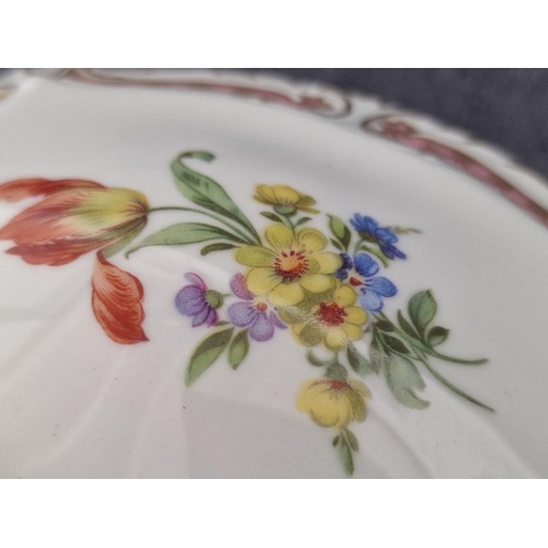 108 - Vintage Lindner Kueps (Bavaria, Germany) 1038/15 'Princess Rose' Porcelain Lidded Dish with Floral P... 