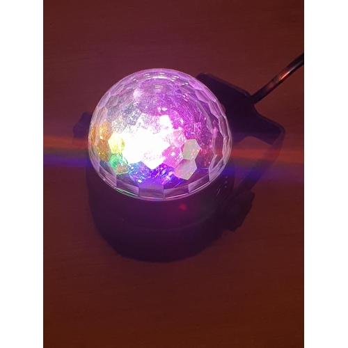 141 - Mini Stage Disco Ball Lamp, Ø8cm (Little Magic Colorful Ball Light) *Basic Test and Working when Lot... 