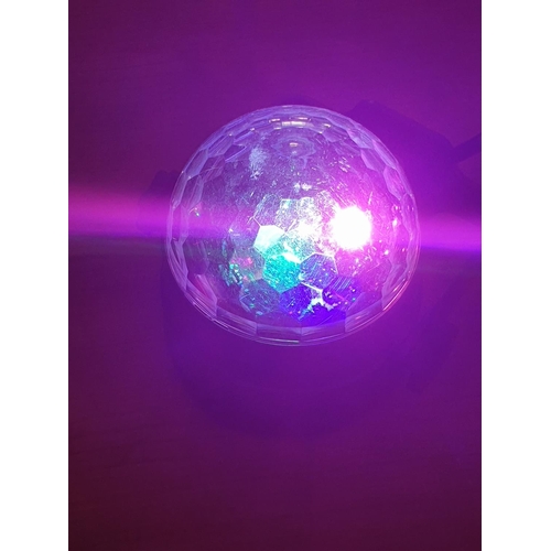 141 - Mini Stage Disco Ball Lamp, Ø8cm (Little Magic Colorful Ball Light) *Basic Test and Working when Lot... 