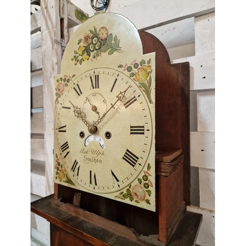 130 - Antique English Longcase / Grandfather Clock by 'Robert Ulph, Stalham' in Norfolk, England. Circa 19... 