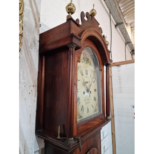 130 - Antique English Longcase / Grandfather Clock by 'Robert Ulph, Stalham' in Norfolk, England. Circa 19... 