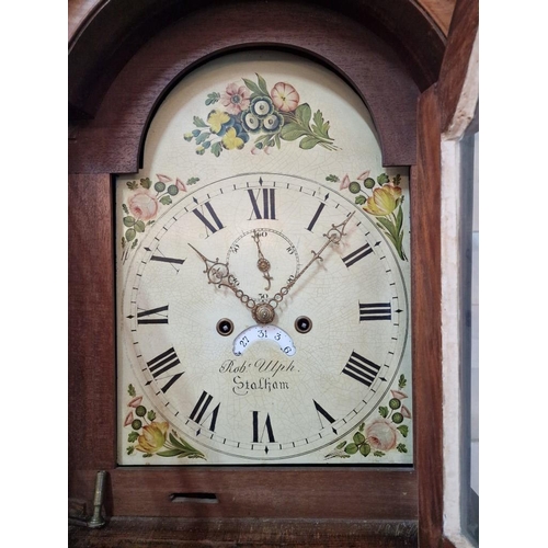 130 - Antique English Longcase / Grandfather Clock by 'Robert Ulph, Stalham' in Norfolk, England. Circa 19... 