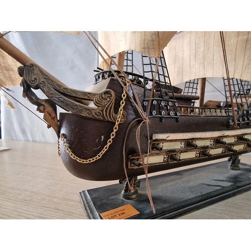 236 - Hand Made Model of a Ship