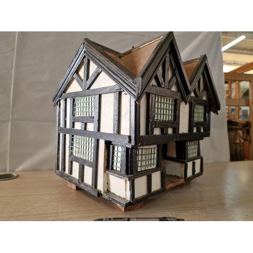 239 - Vintage Handmade Tudor Style House, (Approx. 33 x 32 x 35cm)