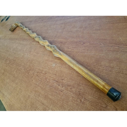 388 - Vintage Wooden Walking Stick