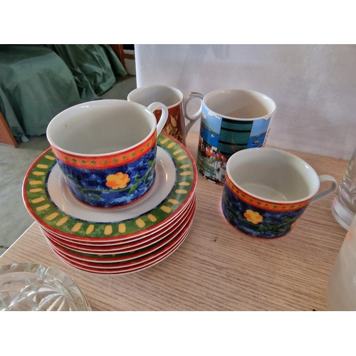 393 - Large Collection of Assorted Kitchen and Decoration Items; Glasses, Cups, Dishes, Cups & Saucers, Va... 