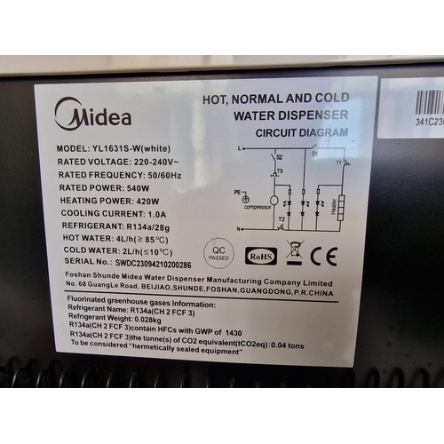 453 - Midea Hot, Normal & Cold Water Dispenser, (Model: YL1631S-W), White Colour
*Basic Test and Working*