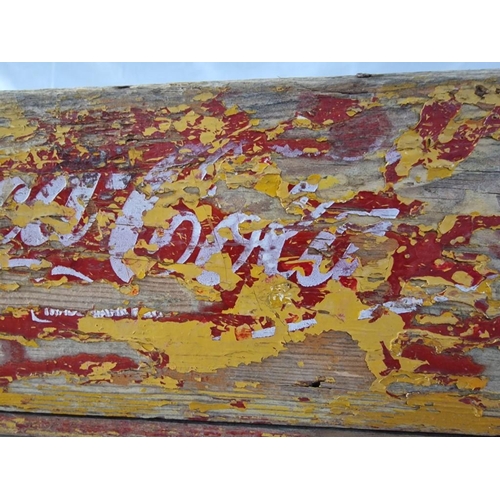 100 - Antique Wooden Coca Cola Crate, Together with 2 x Wooden 4-Bottle Holders / Carriers and 8 x Coca Co... 