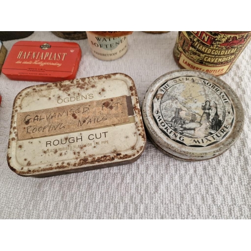 Collection of Assorted Vintage & Antique Tins, (10)