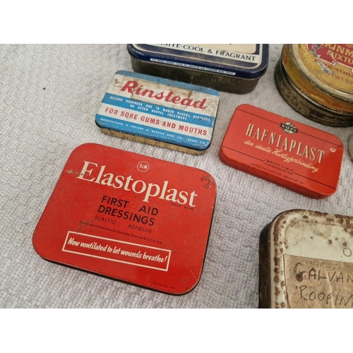 134 - Collection of Assorted Vintage & Antique Tins, (10)