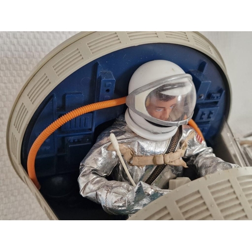 141 - Vintage Action Man Astronaut and Space Capsule, Together with Space Suit