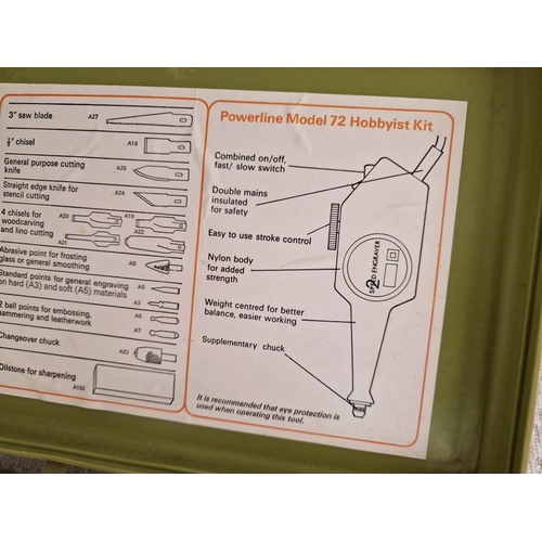 158 - Hilka 30-Piece Hobby Tool Kit, Burgess Powerline 2-Speed Engraver and Boxed Craft / Hobby Knife Set,... 