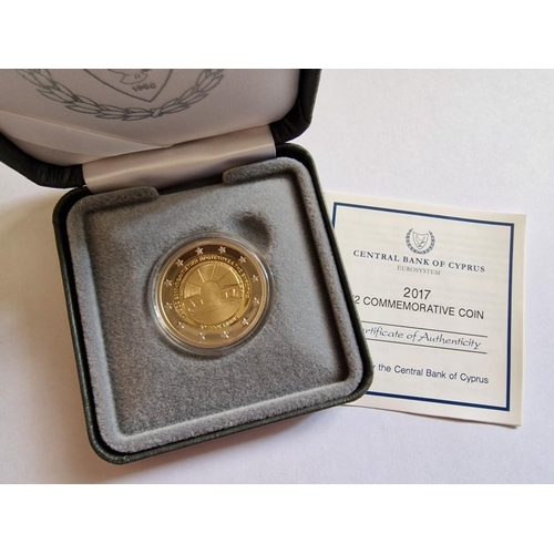 201 - 'Paphos European Capital of Culture' Cyprus Coin, (2017) 2 Euro Commemorative Coin, Issued by the Ce... 