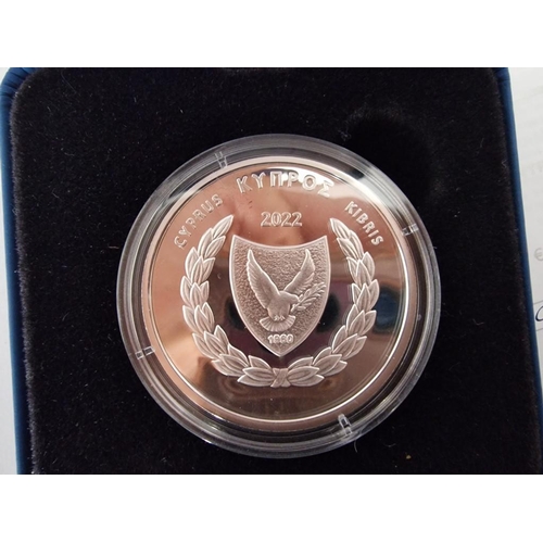 219 - Cyprus Silver Proof Coin; 'The Ancient Kingdom of Amathous', 5 Euro (2022), Issued by the Central Ba... 