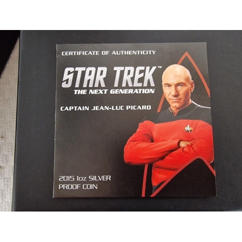 232 - Star Trek 'The Next Generation' Captain Jean-Luc Picard Limited Edition Collector's 1oz Silver (.999... 