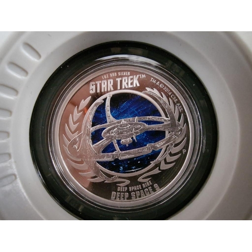 233 - Star Trek 'Deep Space 9' Limited Edition Collector's 1oz Silver (.999) Proof Coin in Illuminating Pr... 