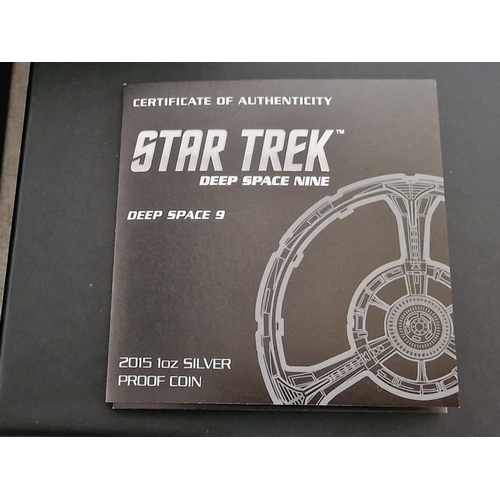 233 - Star Trek 'Deep Space 9' Limited Edition Collector's 1oz Silver (.999) Proof Coin in Illuminating Pr... 