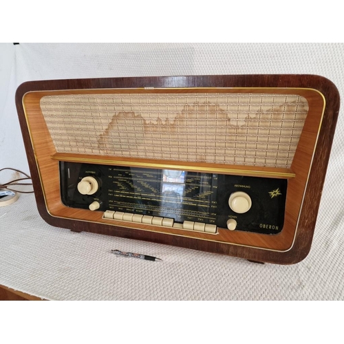 3 - Large Vintage Oberon RFT Radio, (Approx. 69 x 26 x 41cm)