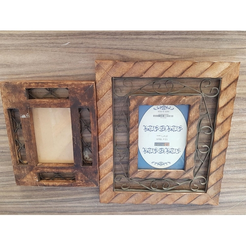 316 - Metal / Wood Art Collection of Decorative Photo Frames (6)