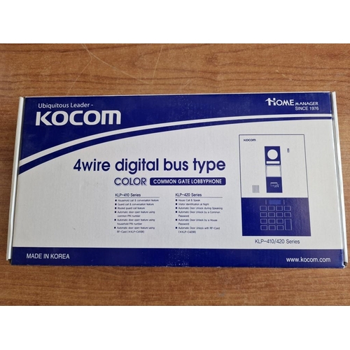 350 - KOCOM Lobby Panel (KLP-410/420), Together with KOCOM Interphone for Apartment Unit, (KIP-603), (2).
... 