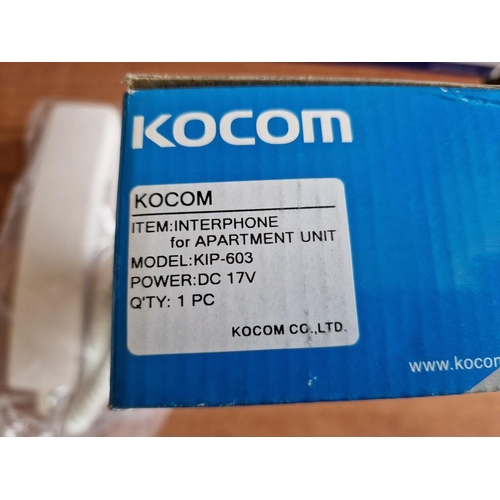 350 - KOCOM Lobby Panel (KLP-410/420), Together with KOCOM Interphone for Apartment Unit, (KIP-603), (2).
... 