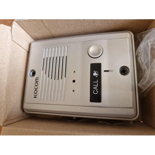 355 - KOCOM Doorphone (KDP-601AM), Together with KOCOM Silver Colour Metal Door Phone, (MS-2D), (2).

** S... 