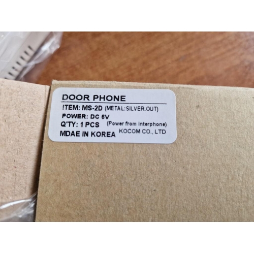 355 - KOCOM Doorphone (KDP-601AM), Together with KOCOM Silver Colour Metal Door Phone, (MS-2D), (2).

** S... 