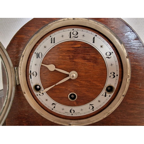 381 - Vintage Enfield Wooden Mantle Clock, Made in England, with Westminster Chime, (Untested, or A/F), To... 