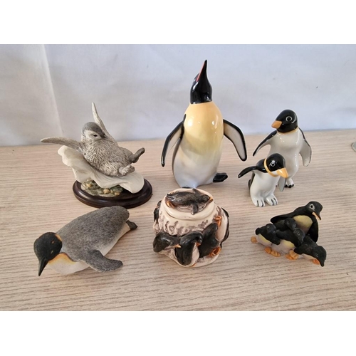 41 - Collection of 7 x Assorted Penguin Ornaments; 2 x Wade and 5 x Others, (Approx. H: 4.5 - 14cm), (7)