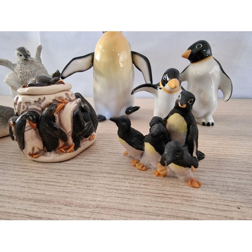 41 - Collection of 7 x Assorted Penguin Ornaments; 2 x Wade and 5 x Others, (Approx. H: 4.5 - 14cm), (7)