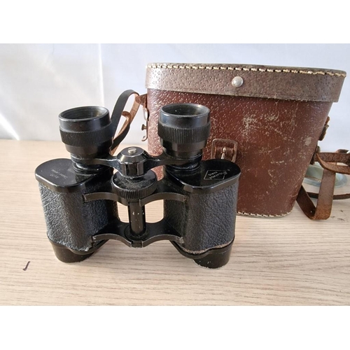 58 - Pair of Vintage (1950's) 8/30 Binoculars by 'Delacroix of Paris' in Original Case