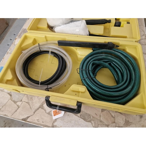 588 - Boxed Set of Brushes / Hose Pipe Extensions or Ends, Together with 2 x Hose Pipe, (3)

** Trade sale... 