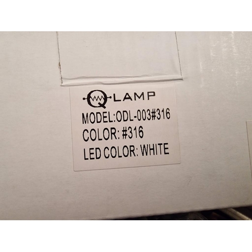 597 - Box of 20 x 'Q-Lamp' , Stainless Steel Recessed LED Lights with Cable, (Model: ODL-003#316), Unused ... 